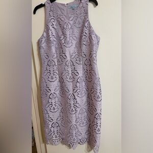 Antonio Milani Lilac Lace Dress, Size 8